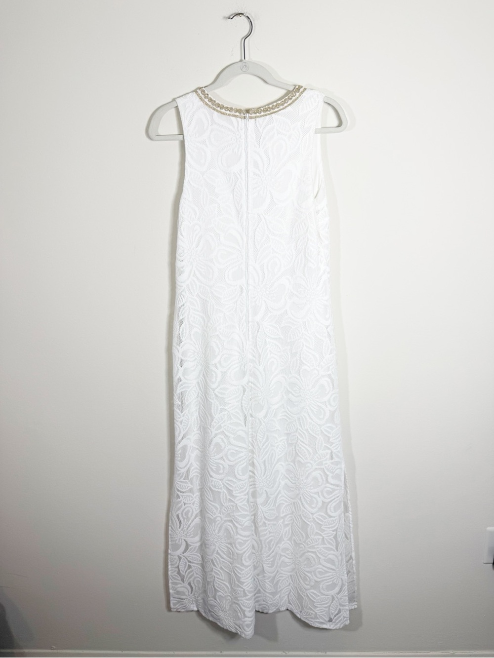 Lilly Pulitzer Carlotta Maxi Dress In Resort White Wildflower Stripe Lace Size 6 - Picture 4 of 7